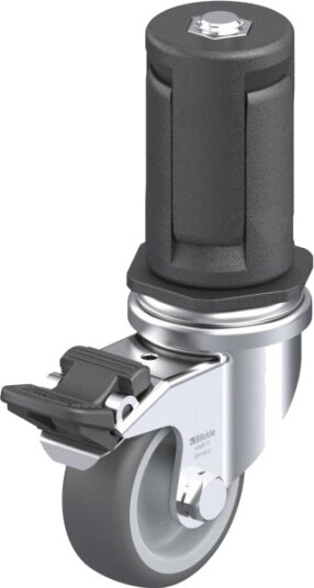 Blickle Styrehjul Med Brems 848514 Lra-Path 50G-Fi-Er05, Hjuldiameter 50 Mm, Bæreevne (Maks.) 75 Kg, 1 Stk.