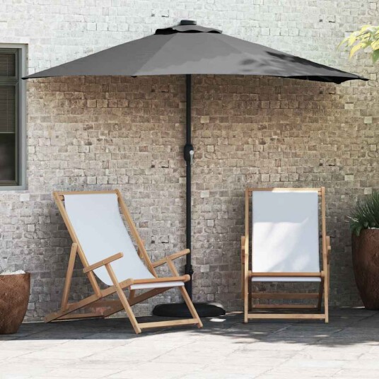 vidaXL Hageparasol Antrasitt 294 x 150 x 224 cm stoff