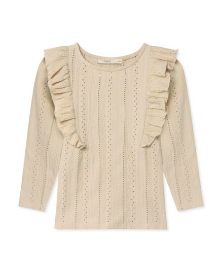 Fliink Gabby Ls Blouse - Beige - 7 Y Fliink Gabby Ls Blouse - Beige - 7 Y