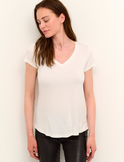 Culture Cupoppy V-Neck T-Shirt - White - L