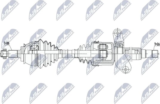 Nty Drivaksel NTY NPW BM 137