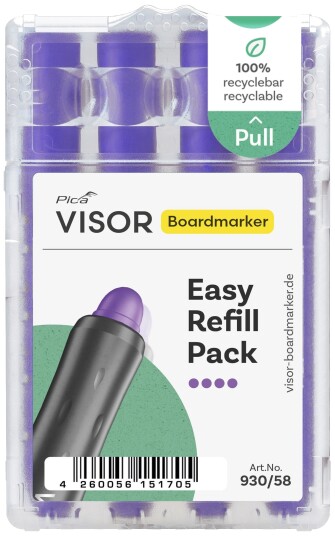 Pica Marker Visor refill whiteboardtusj ??? 4 stk ??? Lilla