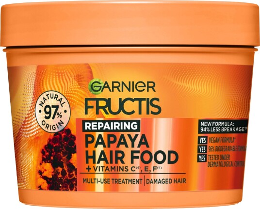 Garnier Hårpleie Garnier Fructis Hair Food Papaya Mask 400ml