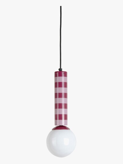 Leitmotiv Pendant Lamp Rayado Pink H38Cm Leitmotiv Pendant Lamp Rayado Pink H38Cm