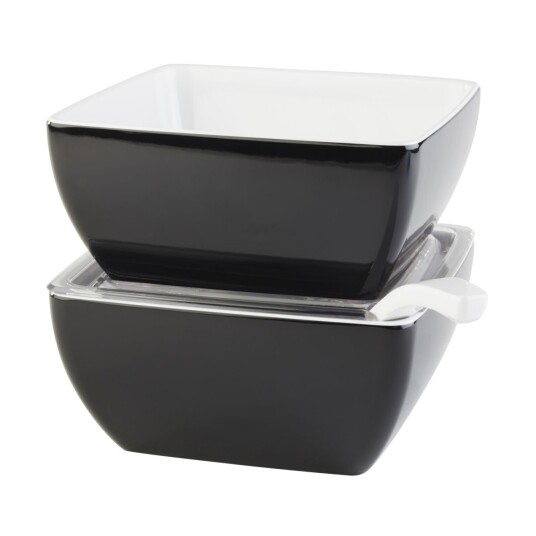 APS Lokk til skål Skifer; 19.5x19.5x1.5 cm (LxBxH); Transparent