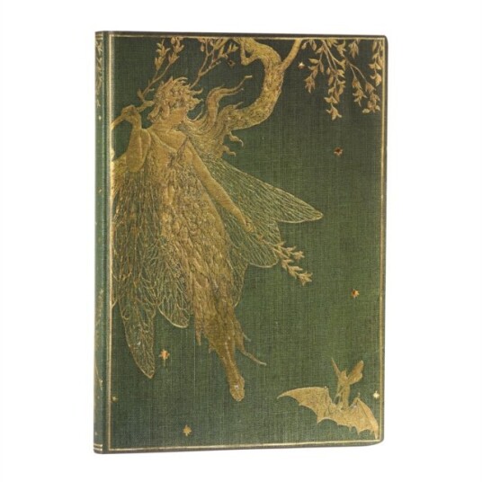 Olive Fairy Lang’s Fairy Books Midi Unlined Softcover Flexi Journal Elastic Band Closure