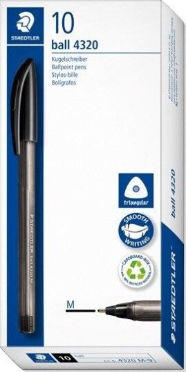 Staedtler Ballpoint pen ball 4320 10 pcs M black