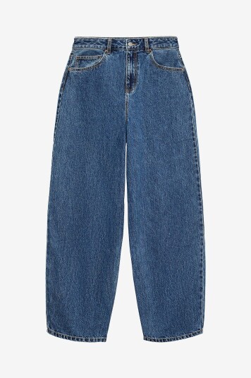 Vero Moda Jeans vmBillie HR Barrel Ank Blå