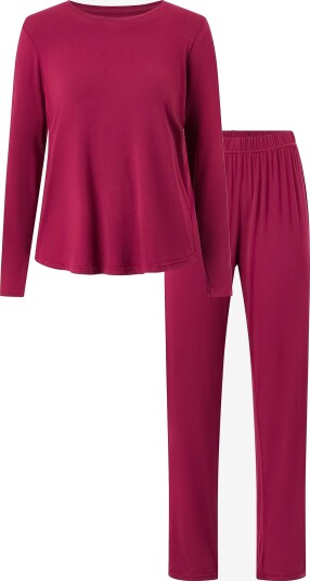 Bamboo Basics Pysjsett Bamboo Basics P.J Set Rød