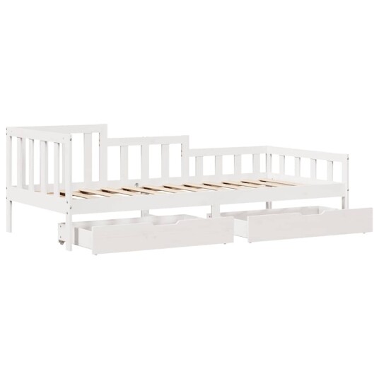 Dagseng med skuffer 90x190 cm heltre furu