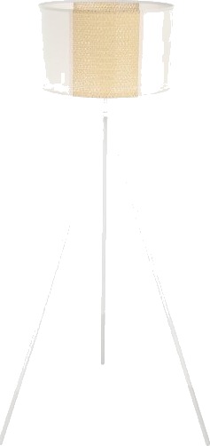 Eglo Arnhem Gulvlampe E27 Hvit/Brun Eglo Arnhem Gulvlampe E27 Hvit/Brun