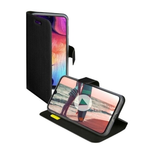 SBS BOOK SENSE COVER GALAXY A50/A30S, SVART