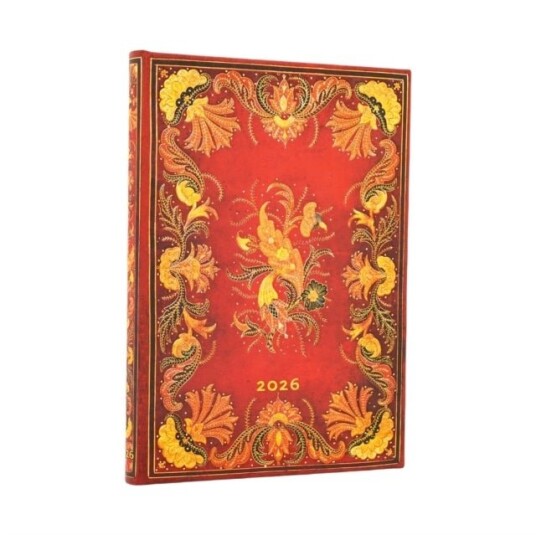 2026 Fiammetta Midi 12 month Vertical Hardcover Flexi Dayplanner 2026 (Elastic Band Closure)