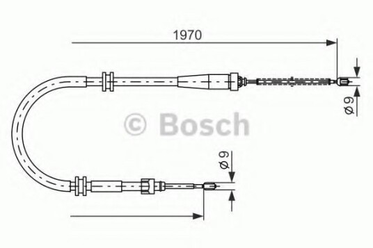Bremsewire BOSCH 1 987 482 253 Bremsewire BOSCH 1 987 482 253