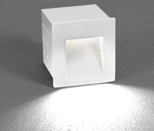 Nowodvorski Vegglampe Utendørs Step Innfelt/Utenpåliggende 1X3w Led Ip44 Hvit 6908 Nowodvorski Vegglampe Utendørs Step Innfelt/Utenpåliggende 1X3w Led Ip44 Hvit 6908