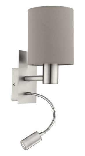 Eglo Pasteri Overflatebehandlet E27 Nickel Taupe / Brun Eglo Pasteri Overflatebehandlet E27 Nickel Taupe / Brun