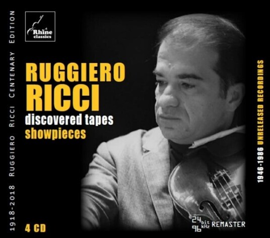 Ruggiero Ricci Discovered Tapes Showpieces CD