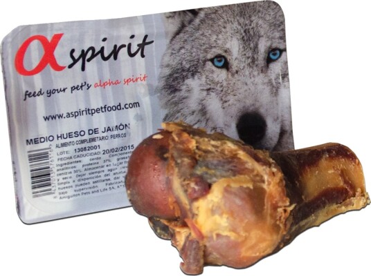 Alpha Spirit Halvt Skinkebein Hundegodbit 3 X 1 Stk