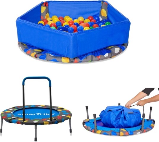 SmarTrike 3-i-1 Trampoline med plastballer