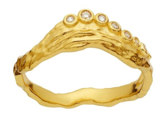 Selene Ring Forgylt Sølv Sterling 925 57 Eurosize