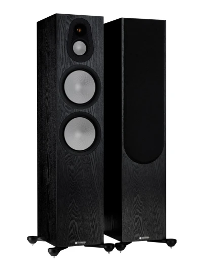 Monitor Audio Sølv 500 7g Gulvstående Høyttalere Sort Eik
