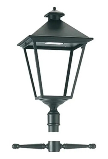 Norlys London 4112 Stolpelampe Sort 17 5W LED IP54