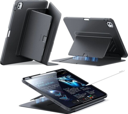 ESR Flip Hybrid deksel med pennholder til iPad Pro 11" 2024/2025 Svart ESR Flip Hybrid deksel med pennholder til iPad Pro 11" 2024/2025 Svart
