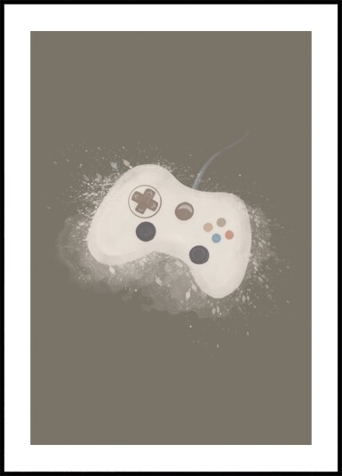 Gaming Controller Art Plakat / 30x40