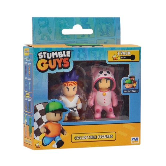 Stumble Guys Figursett 2-Pakning 5,5cm Sensei Firefist & Meowmer