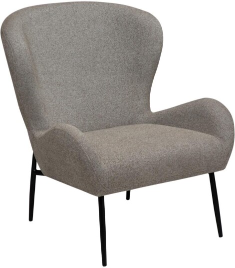 Glam Dan Form lenestol bouclé lysebrun.