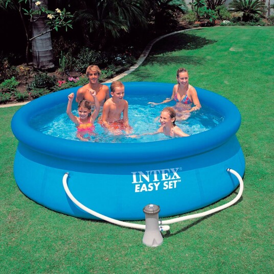 Intex Easy Set svømmebasseng med pumpe 3853 liter 305x76cm Intex Easy Set svømmebasseng med pumpe 3853 liter 305x76cm