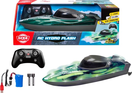 Dickie Toys Fjernstyrt båt m. Lys RC Hydro Flash Speed Båt Dickie Toys OneSize Bil Dickie Toys Fjernstyrt båt m. Lys RC Hydro Flash Speed Båt Dickie Toys OneSize Bil