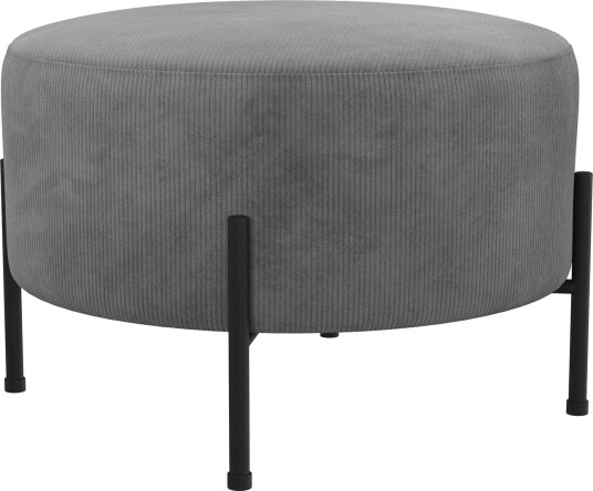 Menard Compact Sittepuff Rund 60 cm Grå