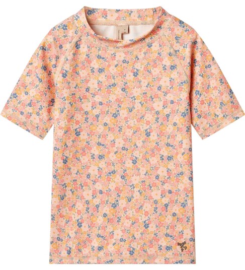 Wheat Badetop UV40+ Jackie SS Multi Blomster Wheat 3 år 98 Badetøy