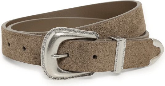 Polo Ralph Lauren Suede-Dnm Wstrn Bt-Blt-Med - Brown - 32
