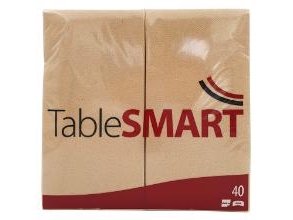 Serviet Tablesmart Airlaid 40X40cm 1/8 Fold Natur,12 Pk X 40 Stk