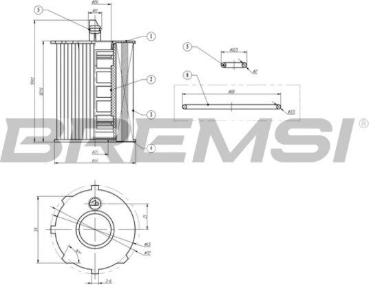 Oljefilter BREMSI FL0020 Oljefilter BREMSI FL0020