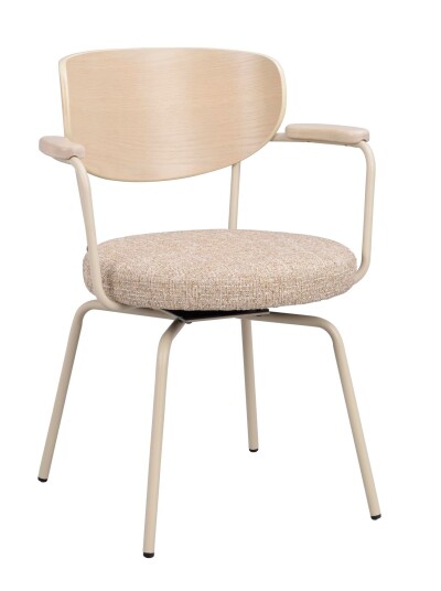 Rowico Home Merrick spisestuestol Mørk beige/hvitpigmentert/beige Beige