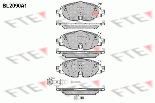 Bremseklosser FTE 9010674 Bremseklosser FTE 9010674
