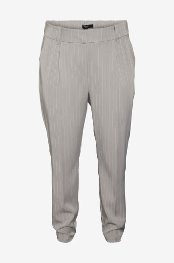 Vero Moda Curve   Bukser vmcWendy HR Tapered Pant Curve   Grå