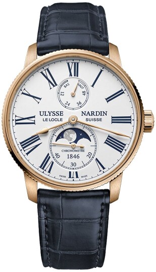 Ulysse Nardin Herreklokke 1192 310 0A 1A Marine Torpilleur Hvit/Lær Ulysse Nardin Herreklokke 1192 310 0A 1A Marine Torpilleur Hvit/Lær