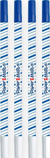 Paper Mate Magic+ Viskelørpenn Blå 4 Pack