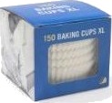 Muffinsform Xl 60X25 Mm Papir Hvid,150 Stk/Pk