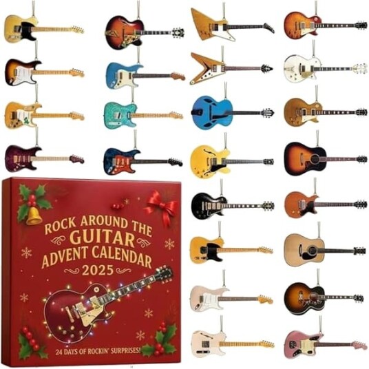 Adventskalender   ULISEM   Rock Around the Guitar   24 ornamenter   Musikalsk gave
