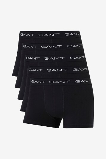Gant Boksershorts Trunk 5 pakning Svart Gant Boksershorts Trunk 5 pakning Svart