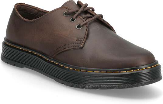 Dr. Martens Brookline Lo Dark Brown Crazy Horse   Brown   47
