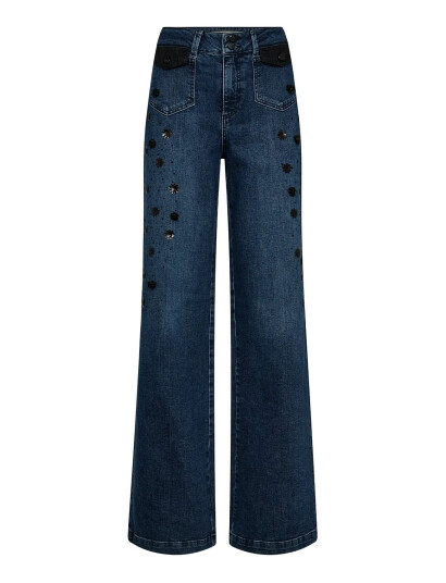 MOS MOSH Mmcolette Bouquet Jeans - Blue - 28 Long MOS MOSH Mmcolette Bouquet Jeans - Blue - 28 Long