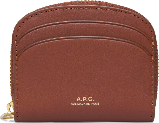 A.P.C. Compact Demi Lune Mini Brown ONE SIZE A.P.C. Compact Demi Lune Mini Brown ONE SIZE