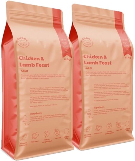 Buddy Chicken + Lamb Feast 2X12Kg