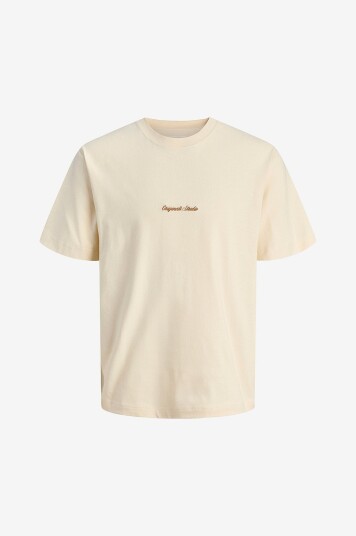 Jack & Jones - T-skjorte jorNorrebro Emb Tee SS Crew Neck NO - Hvit